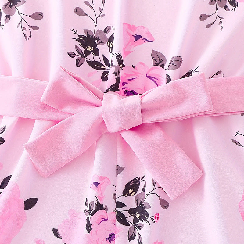 Floral Pink Jumpsuit & Blazer Set