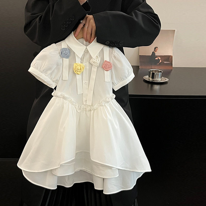 Pastel Bloom Peplum Princess Dress