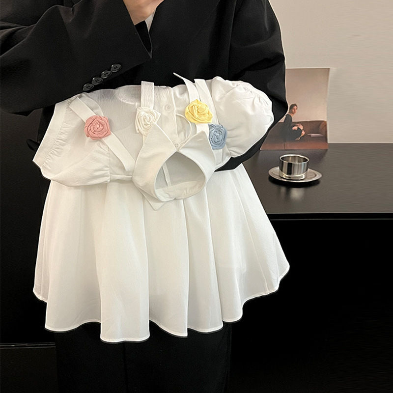 Pastel Bloom Peplum Princess Dress