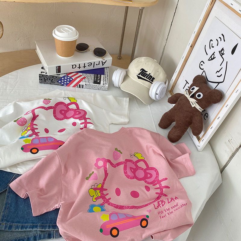 Kitty on the Move Tees for Girls