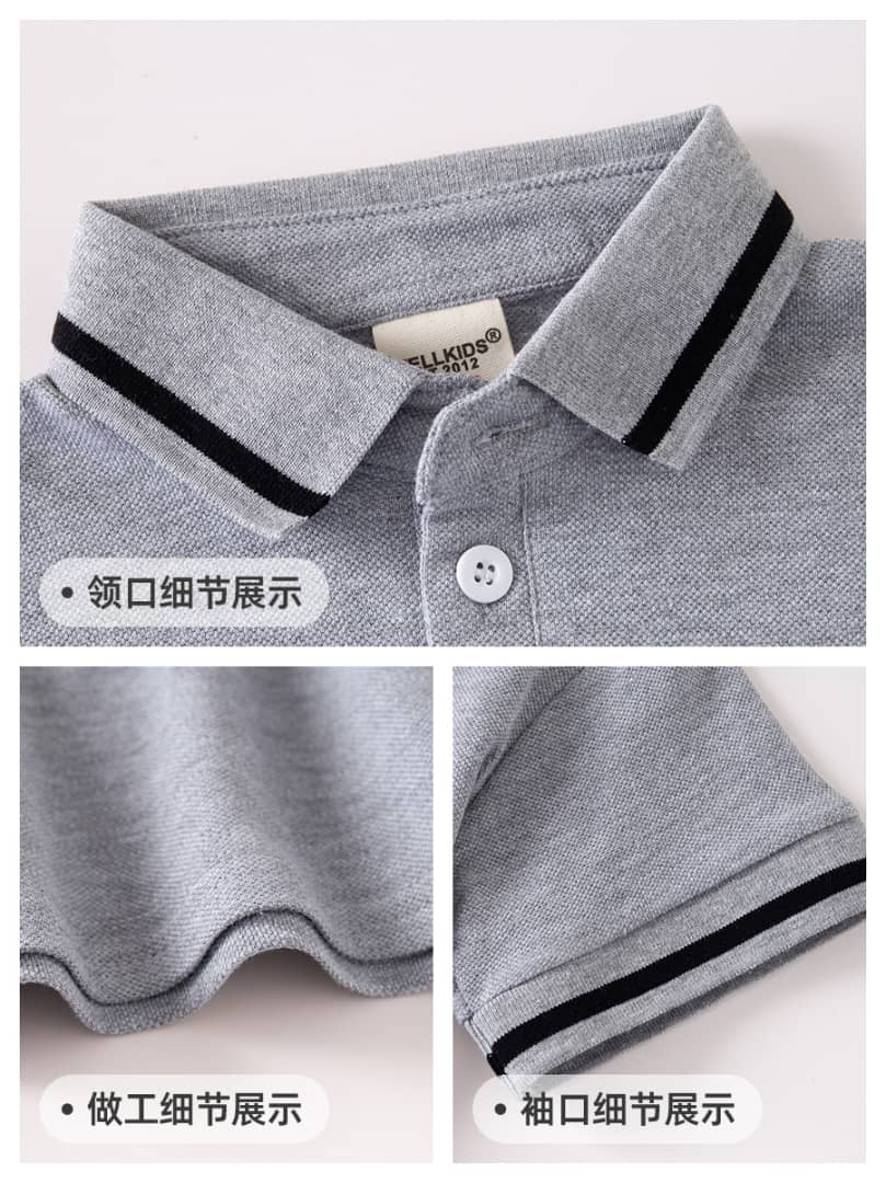 Boys Classic Polo Shirt - Short Sleeve with Embroidered Character