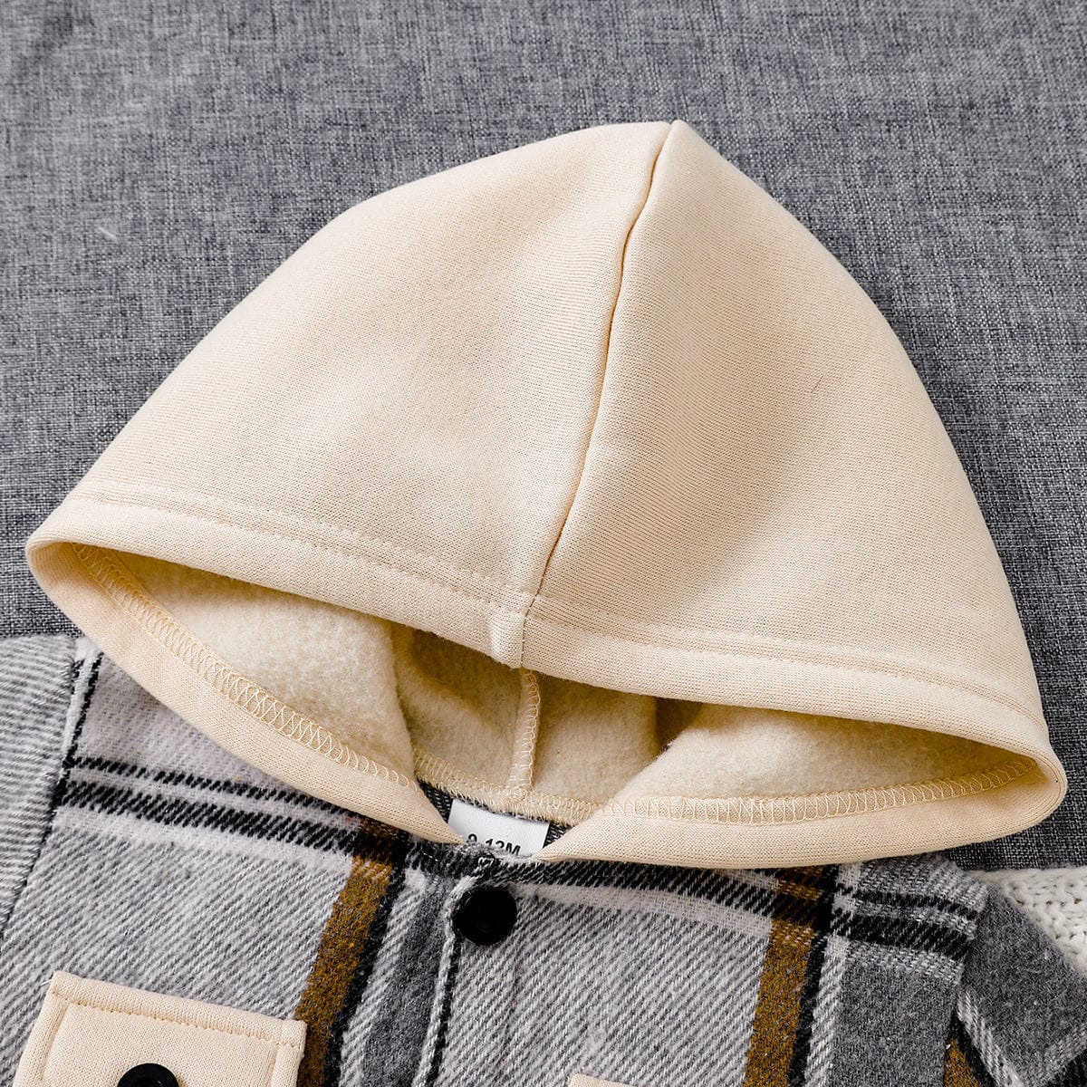 Plaid & Play Cozy Hooded Jacket Set