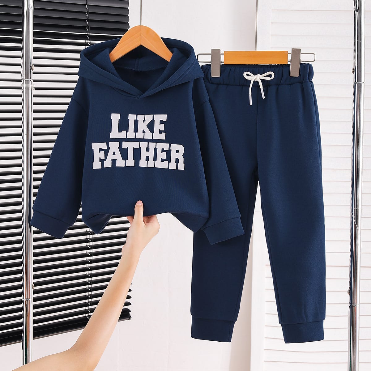 Like Father Lounge Set - Navy Hoodie & Pants
