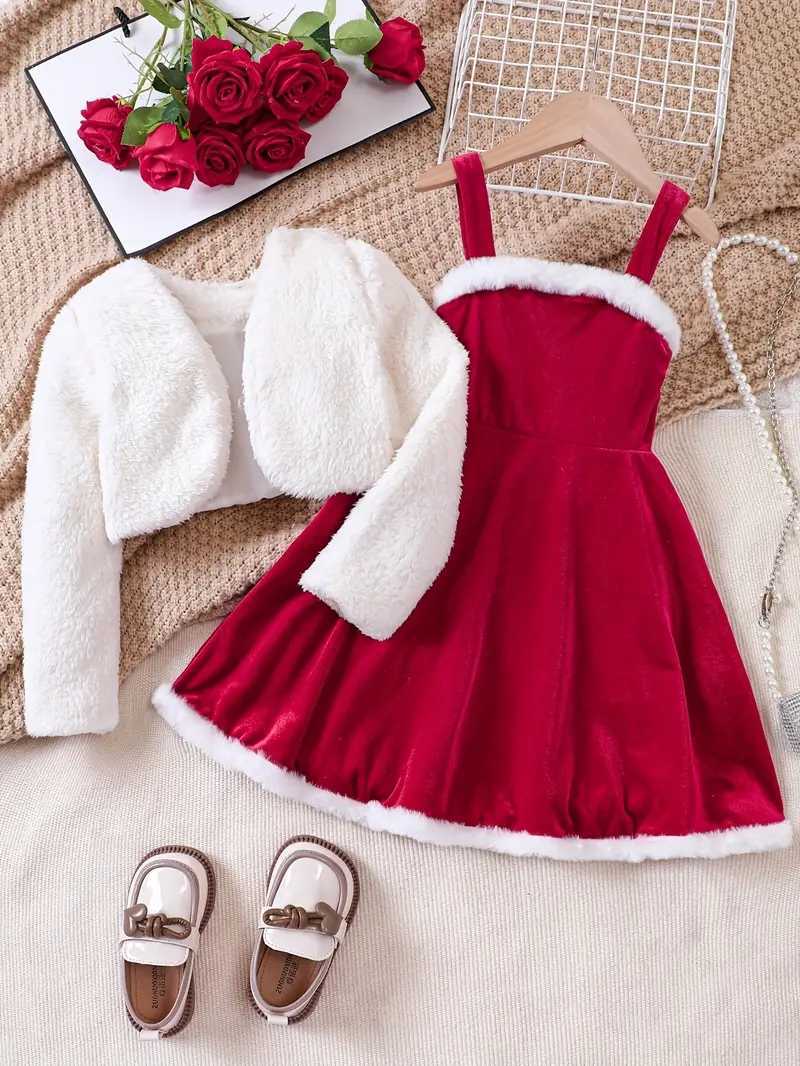 Velvet Frost Holiday Set - Dress & Jacket