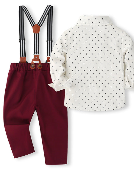 Burgundy Bow Formal Set - 4piece