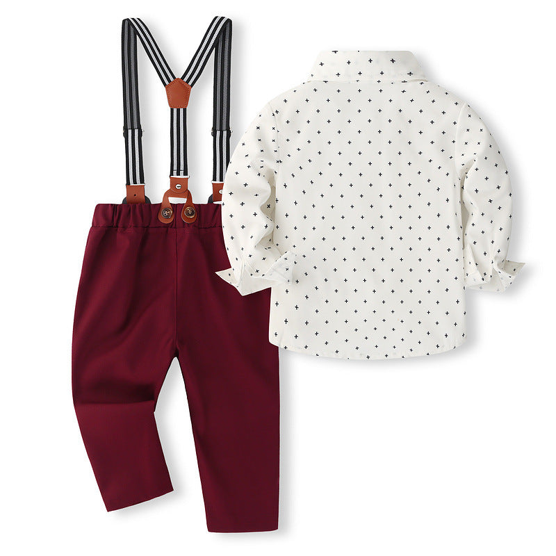 Burgundy Bow Formal Set - 4piece