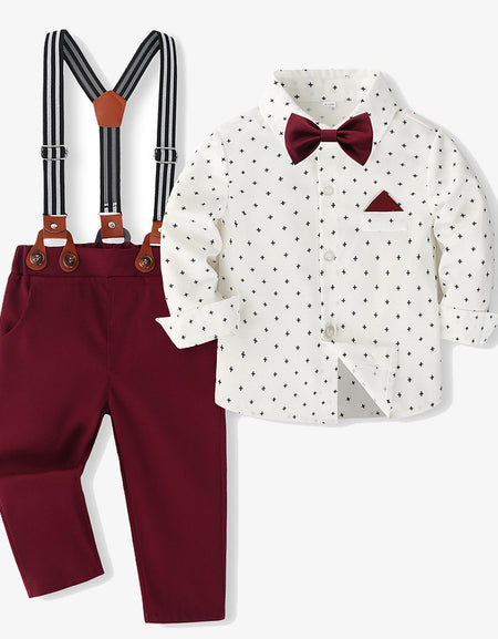 Burgundy Bow Formal Set - 4piece