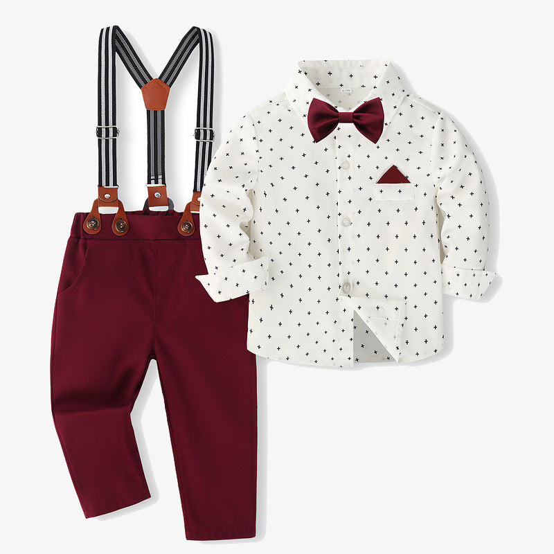 Burgundy Bow Formal Set - 4piece