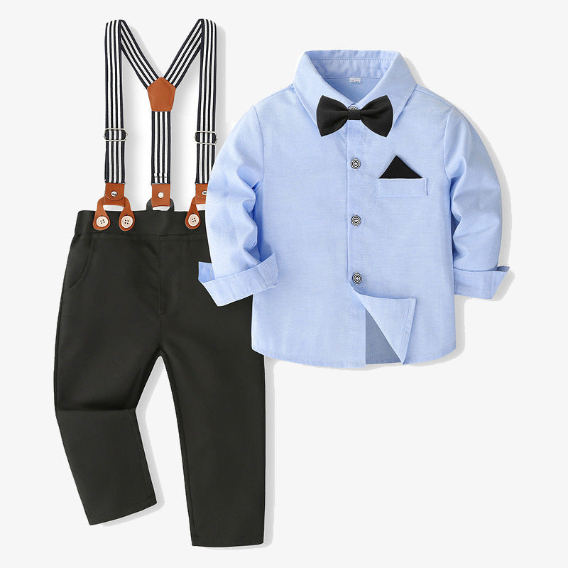 Dapper Cub Blue Bow Formal Set - 4piece