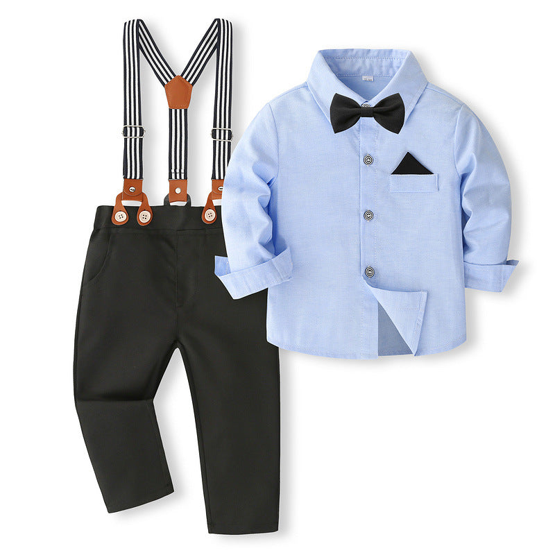 Dapper Cub Blue Bow Formal Set - 4piece
