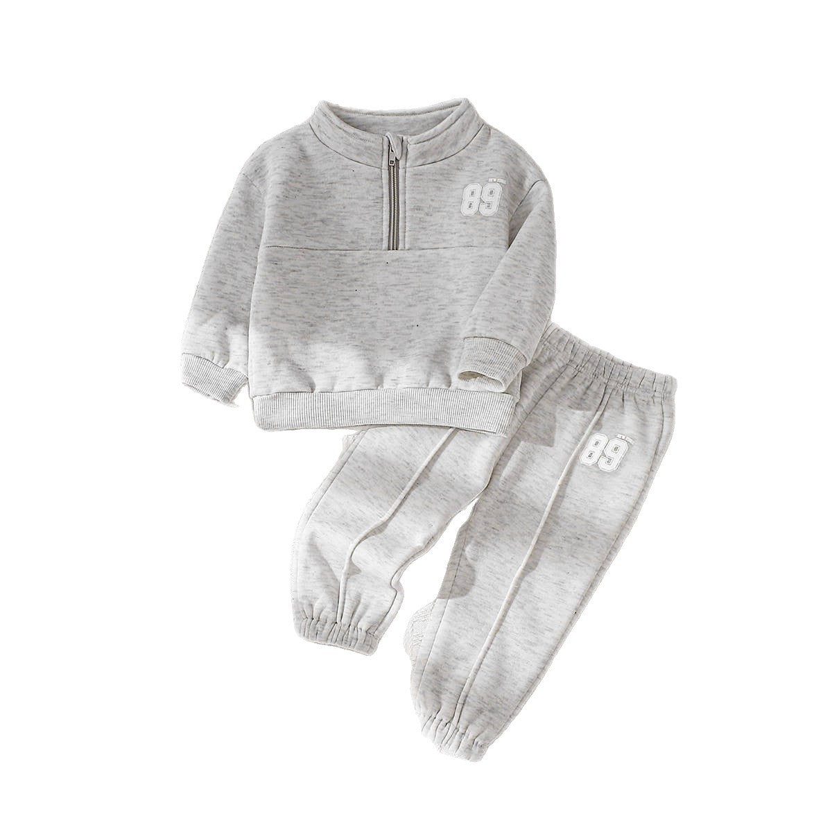 Silver Sprint '89 Quarter Zips Joggers Set