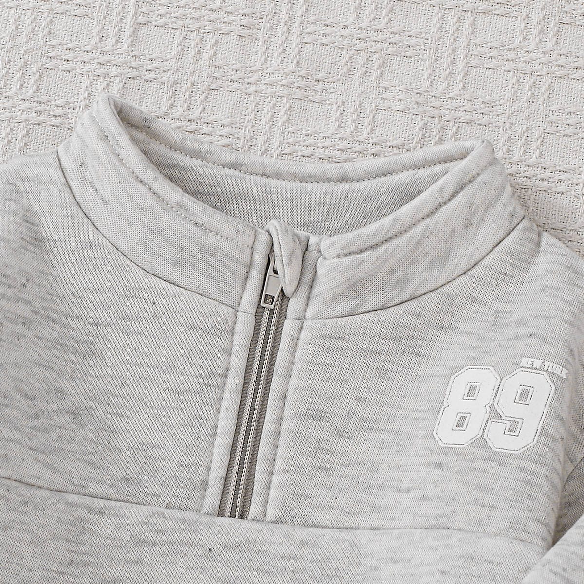 Silver Sprint '89 Quarter Zips Joggers Set