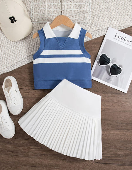 Skye & Stripes Weekend Pleats Set