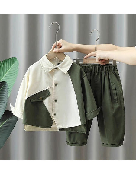 TwoTone Forest Shirt and Trouser Set