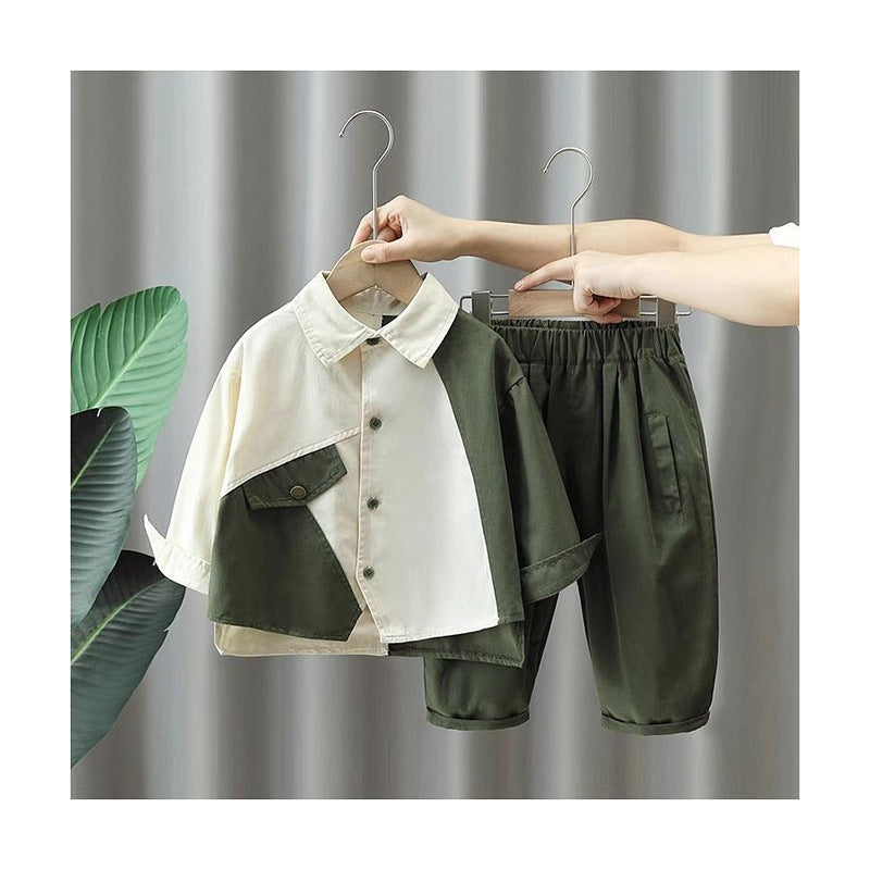 TwoTone Forest Shirt and Trouser Set