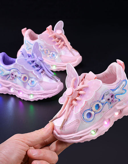 Frosty Flutter Light Up Kids Sneakers
