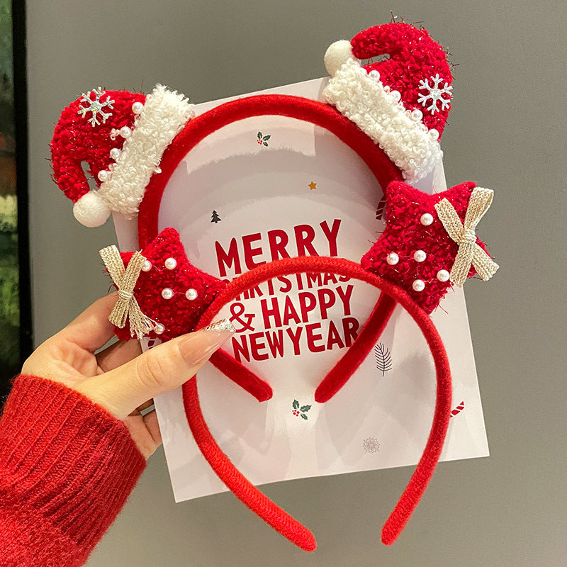 Christmas Big Bow Alice Bands