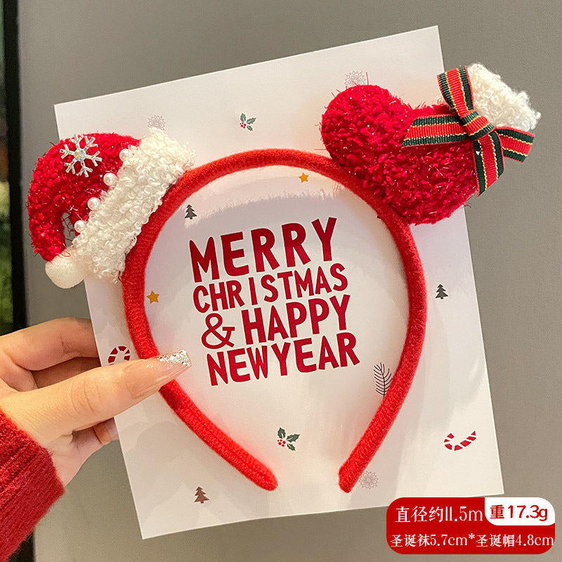 Christmas Big Bow Alice Bands