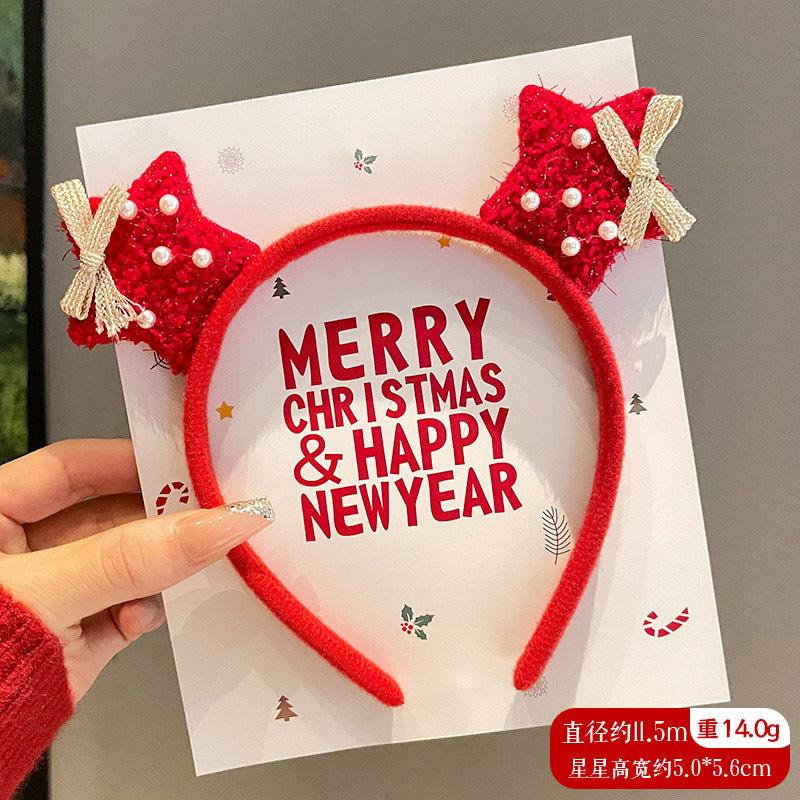 Christmas Big Bow Alice Bands