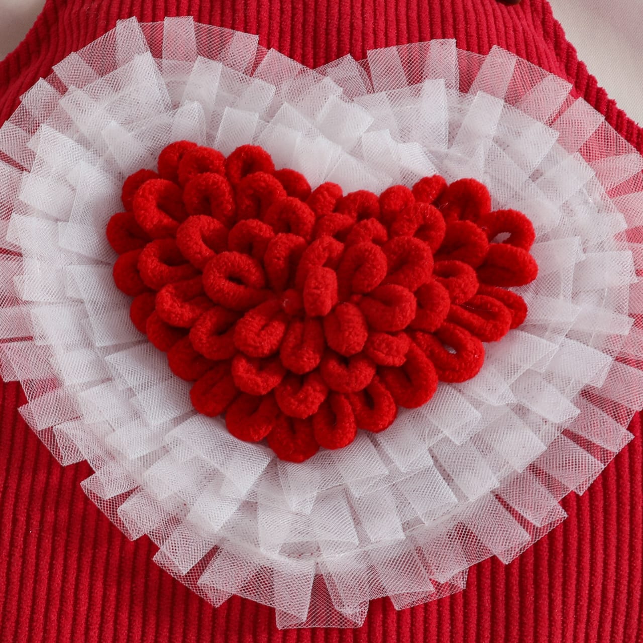 The Sweetheart Sparkle Pinafore & Onesie Set