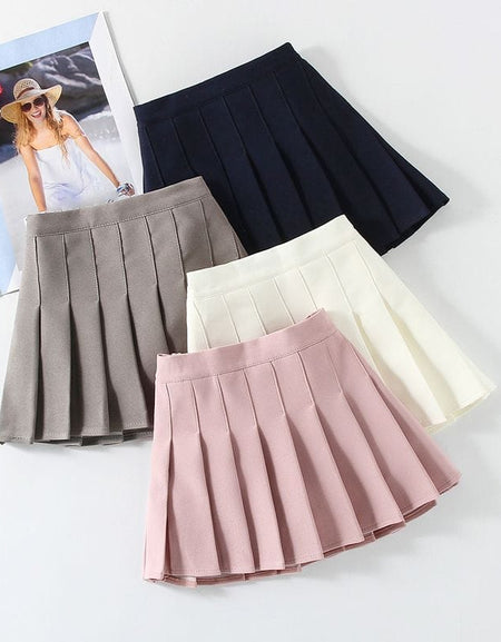 Color Pop Pleated Skirt - 4 Classic Shades