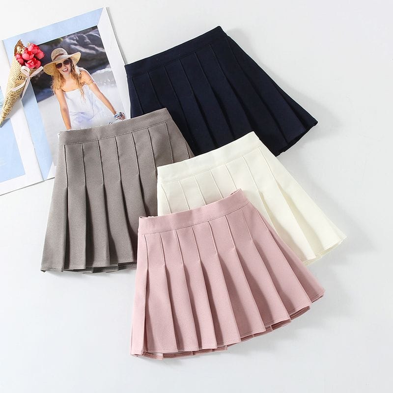 Color Pop Pleated Skirt - 4 Classic Shades