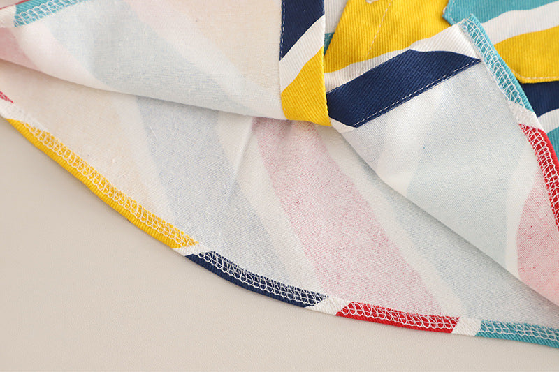 Stripe Pop 2piece Shirt and Denim Set