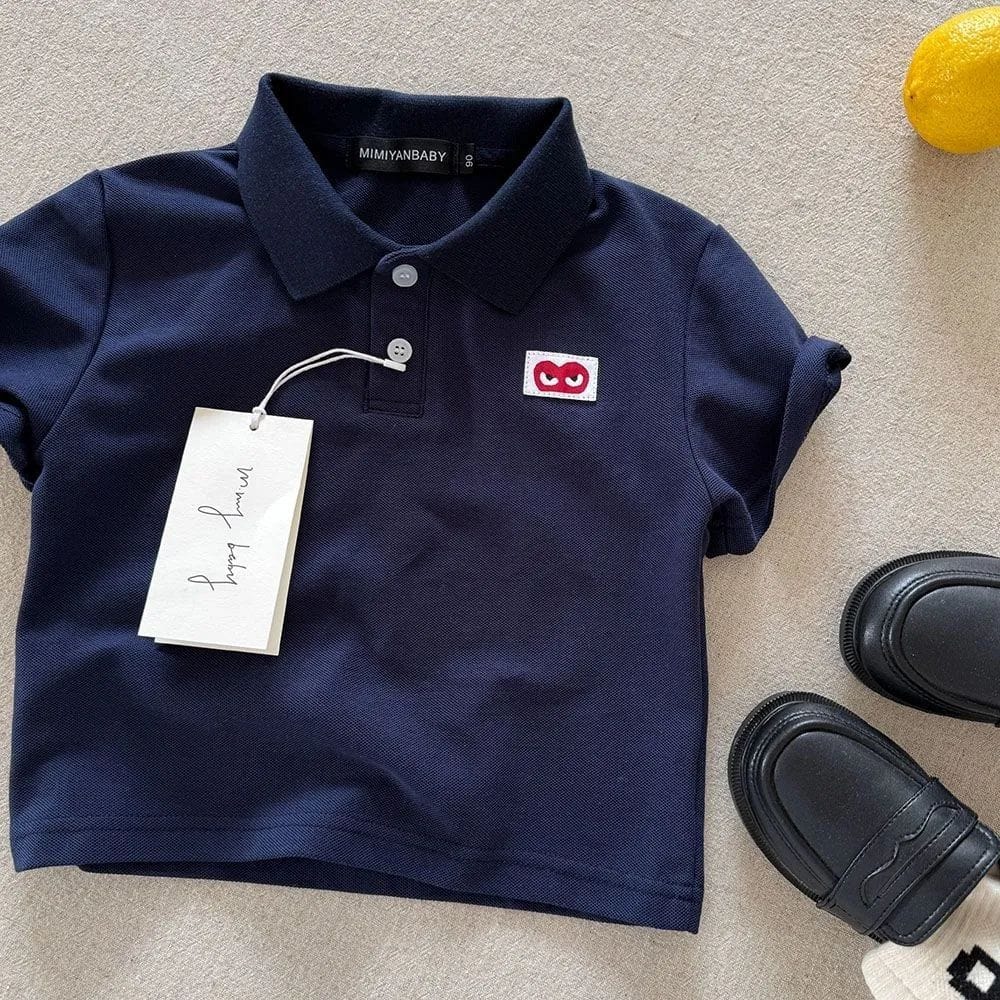 Heart Eyes Classic Polo - Navy, White, Mustard, Red, Gray