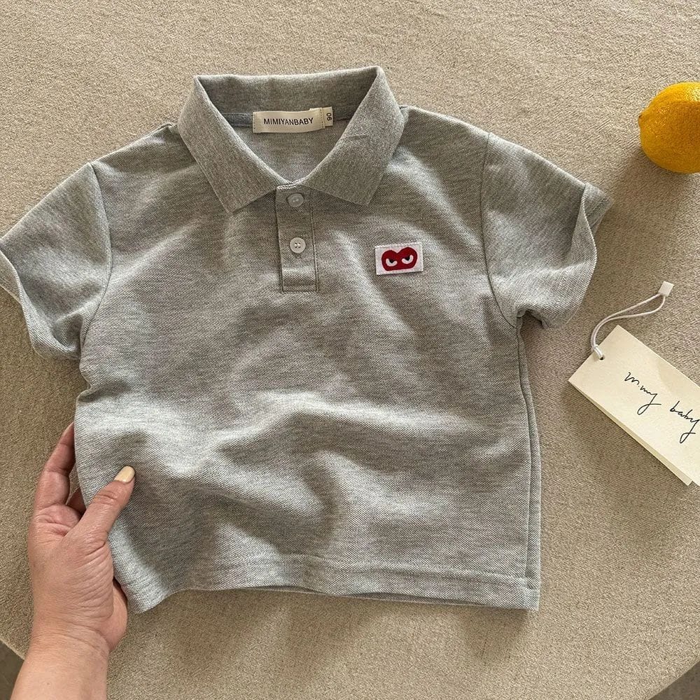 Heart Eyes Classic Polo - Navy, White, Mustard, Red, Gray