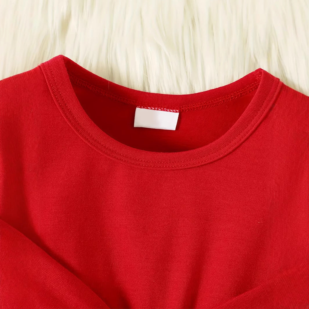 Santa's Storybook Twirl Bow Dress