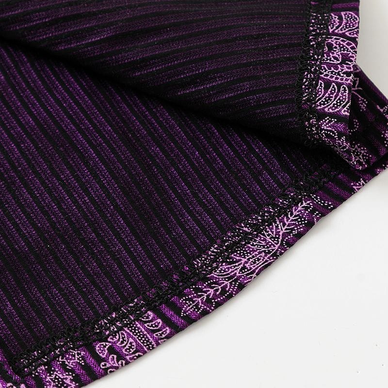 Paisley Stripe Button-Up Shirt