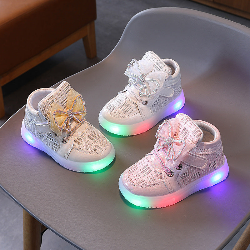 Twinkle Tots Luxe Led High Top Sneakers