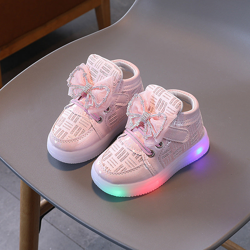 Twinkle Tots Luxe Led High Top Sneakers