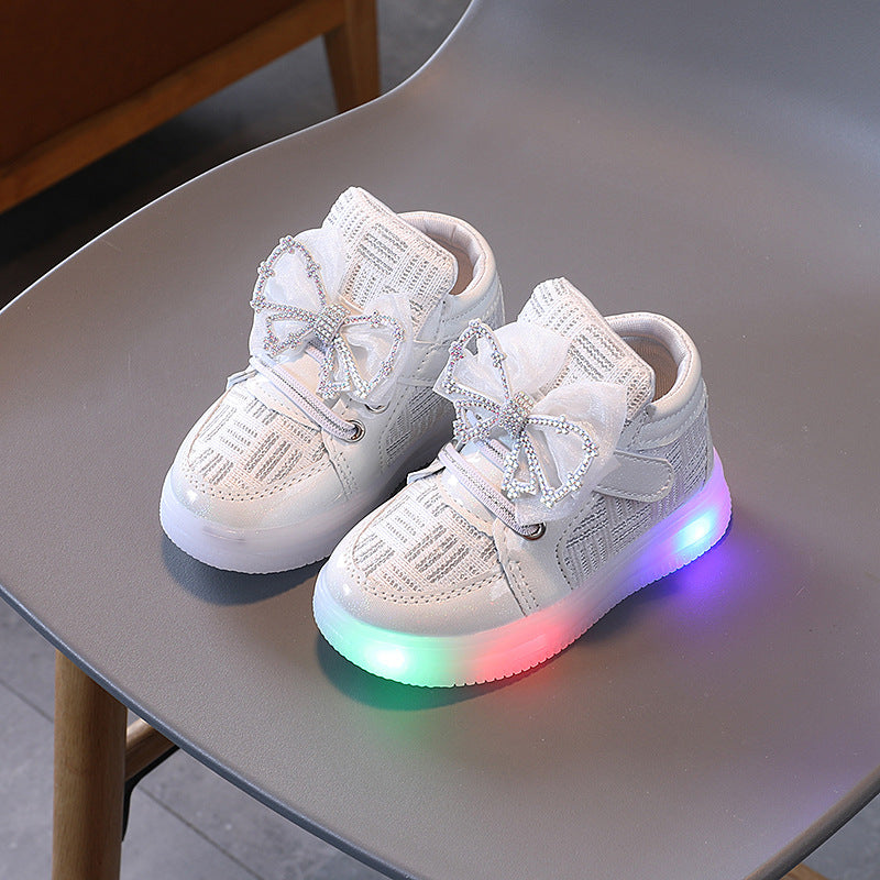 Twinkle Tots Luxe Led High Top Sneakers
