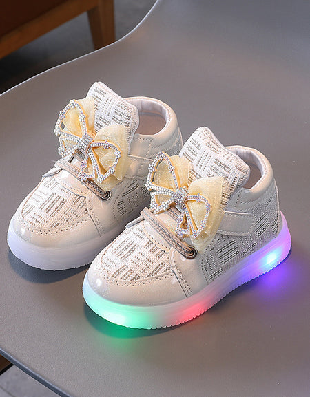 Twinkle Tots Luxe Led High Top Sneakers