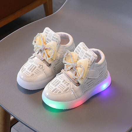 Twinkle Tots Luxe Led High Top Sneakers