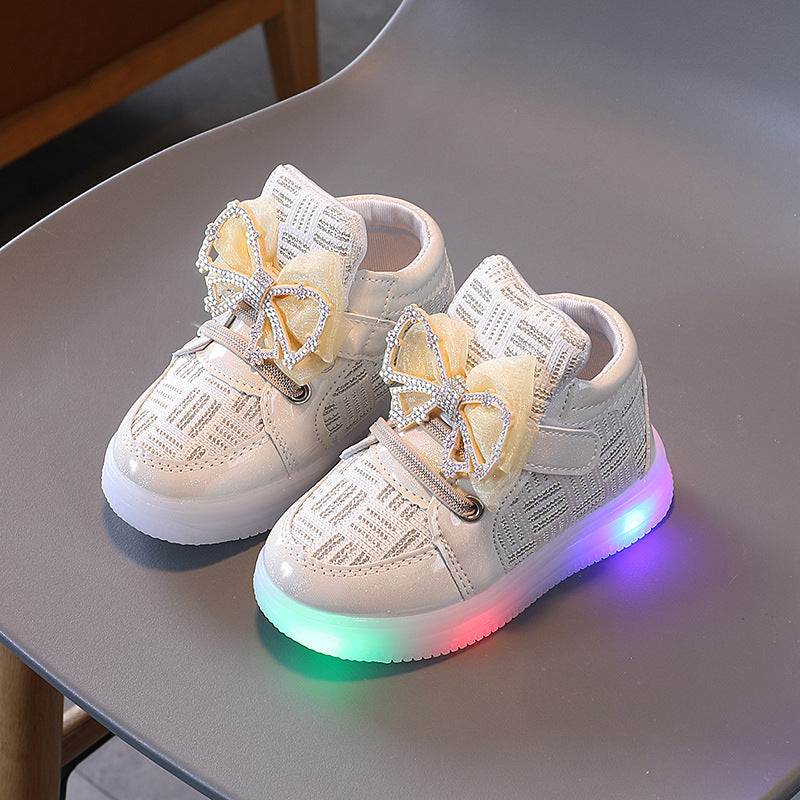 Twinkle Tots Luxe Led High Top Sneakers