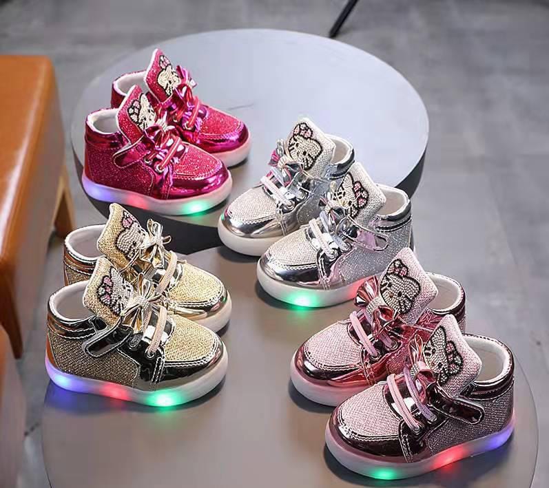 Twinkle Kitty Led High Top Sneakers