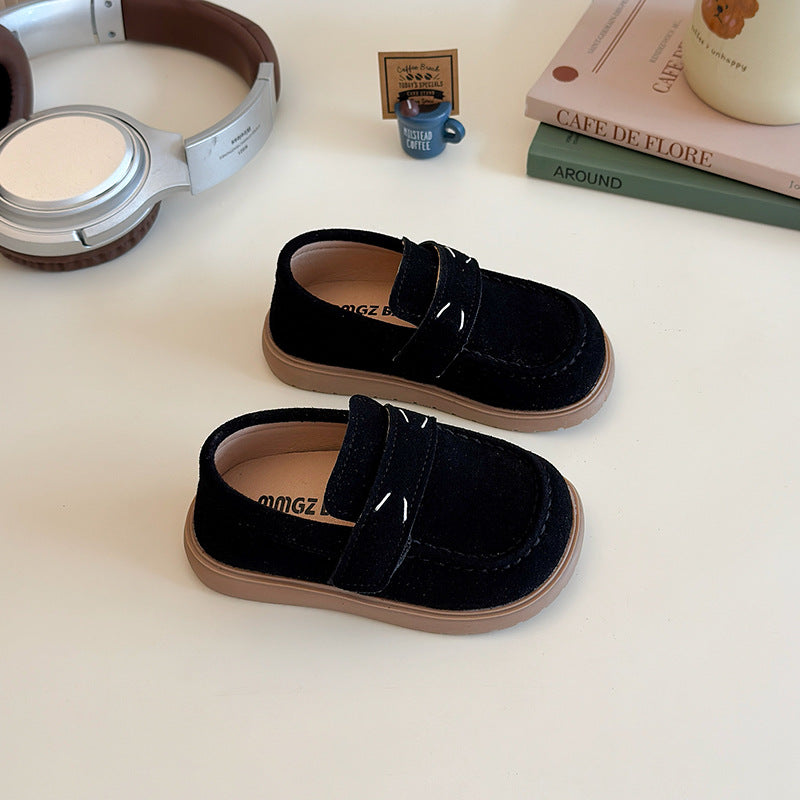 Mini Stride Suede Loafers