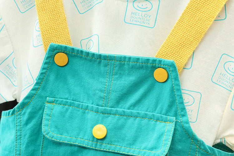 Stylish Overall & Tee Combo