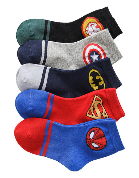 Superhero Themed 5in1 Socks Set