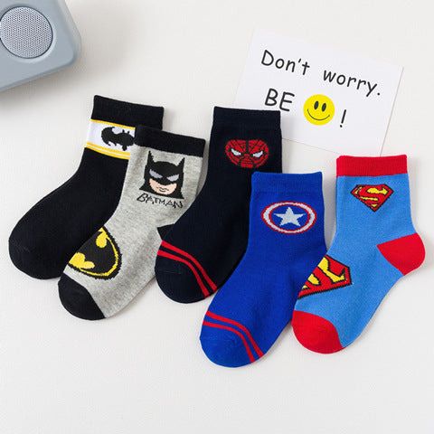 Superhero Themed 5in1 Socks Set