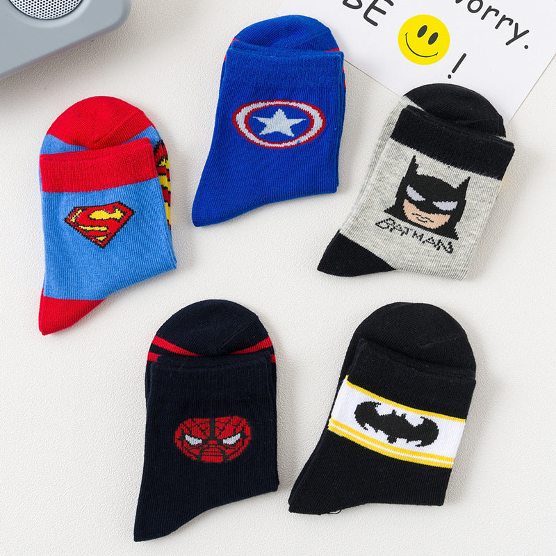 Superhero Themed 5in1 Socks Set