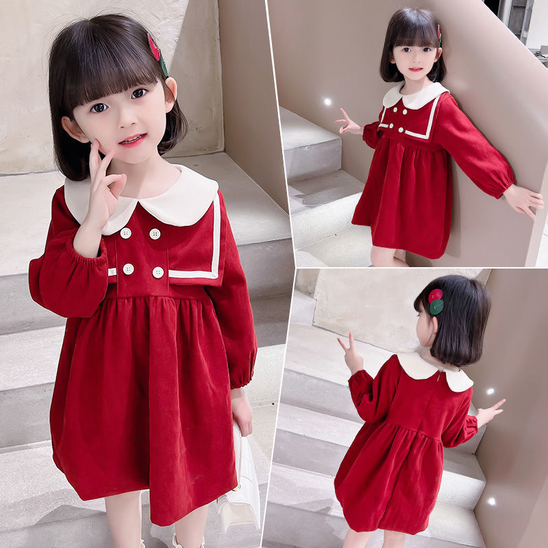 Layered Square Cape Button Day Dress