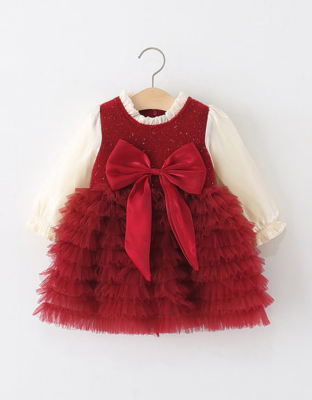 Ruby Ruffles Holiday Tutu Dress
