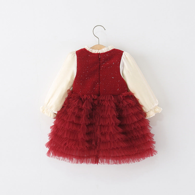 Ruby Ruffles Holiday Tutu Dress