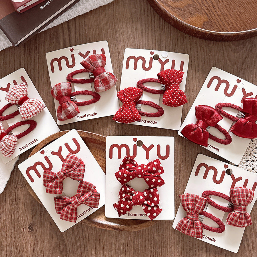 Christmas Charm Twin Bow Sets