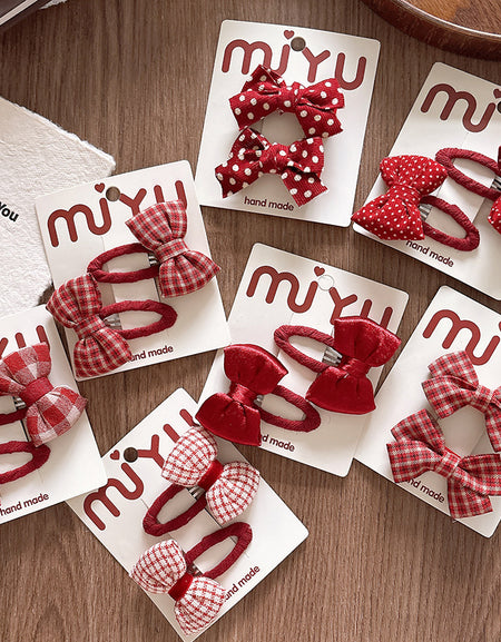 Christmas Charm Twin Bow Sets