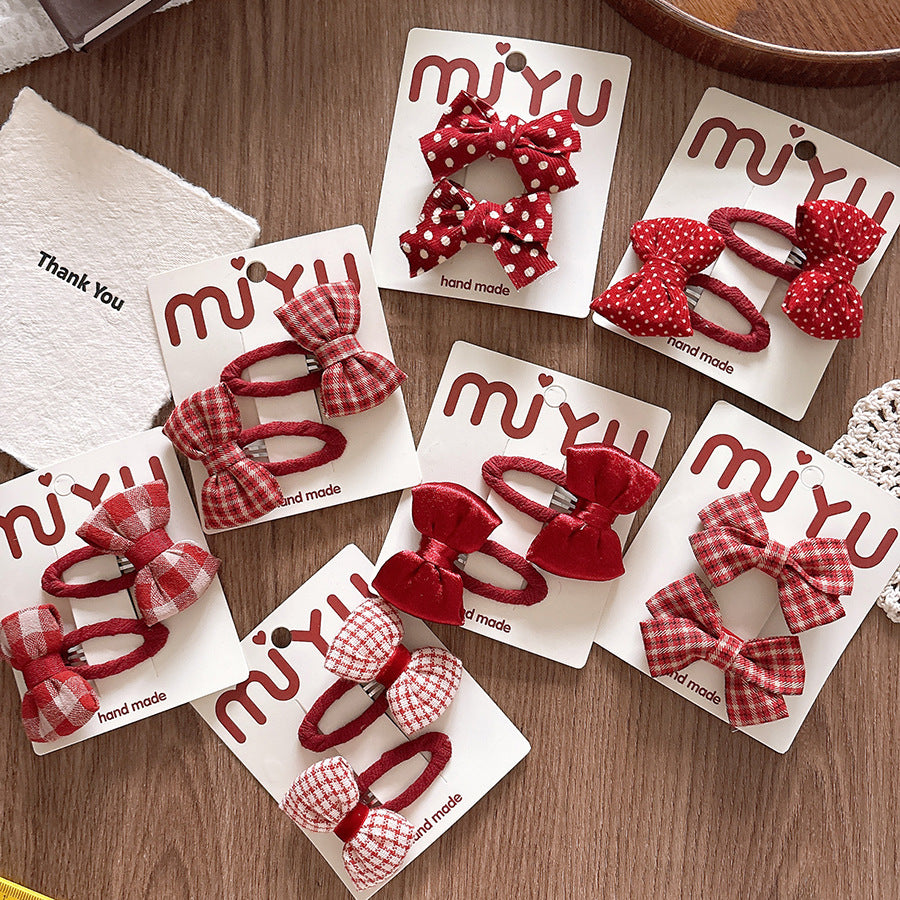 Christmas Charm Twin Bow Sets