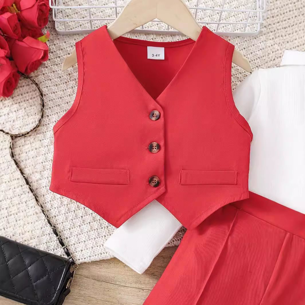 Scarlet Chic 2piece Waist Vest & Trouser Set